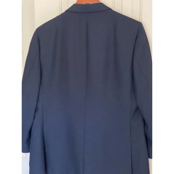 Oleg Cassini Black Blazer Men's Single Breasted 2 Button Vintage USA Union Made - Picture 11 of 11